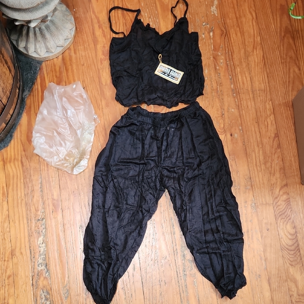 NEW Black Two-Piece Sheer Lingerie Set